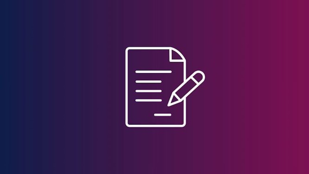 Image symbolique d'une feuille remplie par un stylo