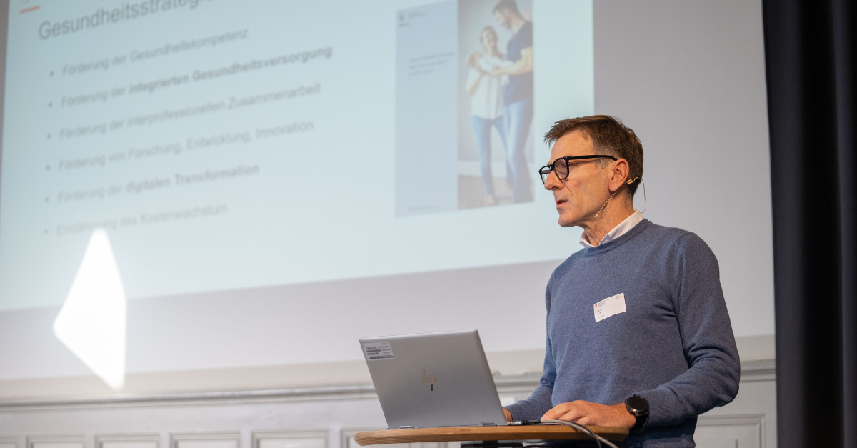 Daniel Arn pour le canton de Berne lors de la séance d'information 2024