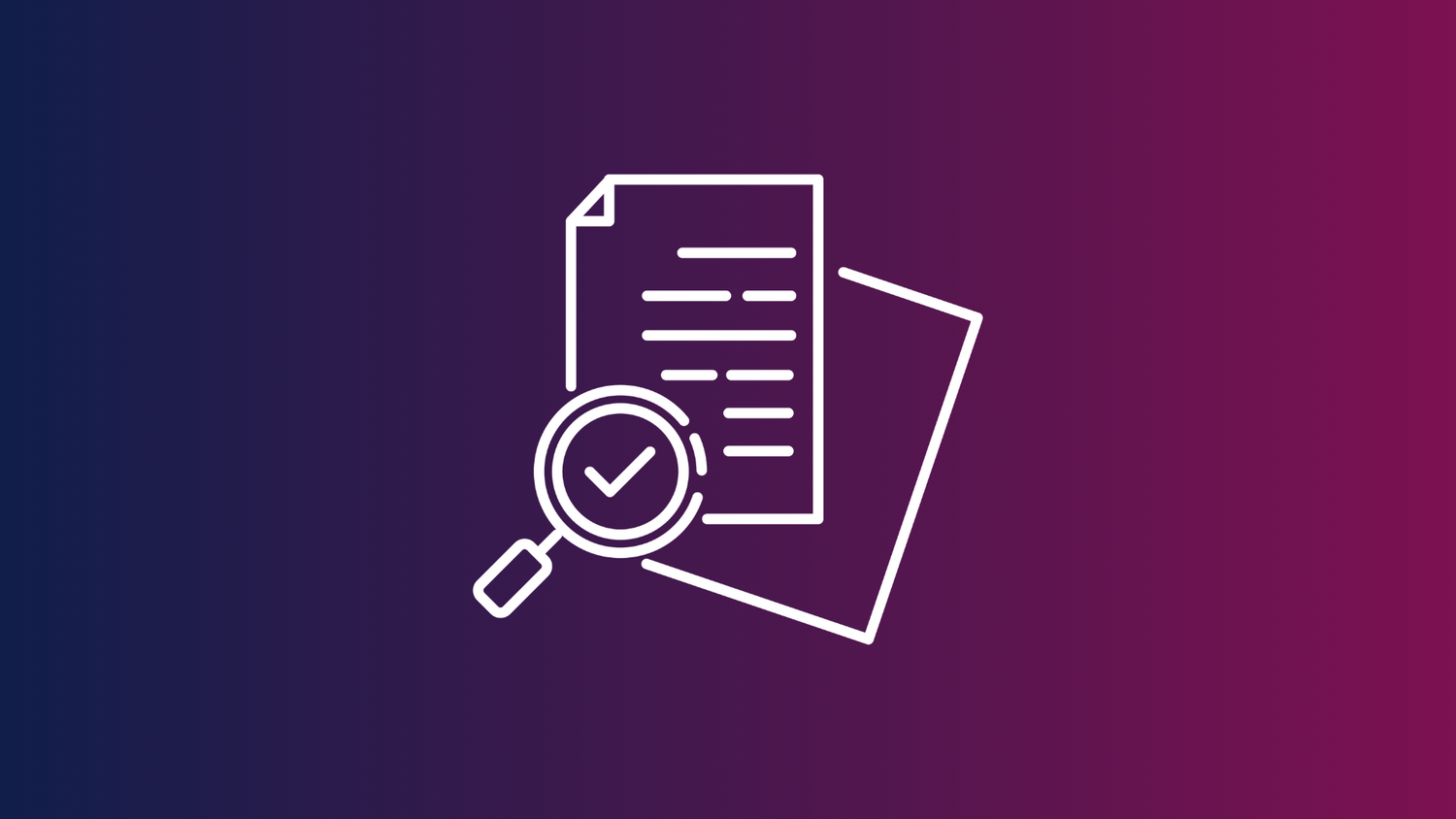 Image avec deux feuilles et une loupe.