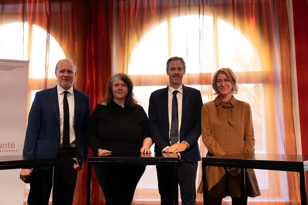 Mathias Becher, Nassima Wyss-Mehira, Marco d'Angelo e Katrin Crameri